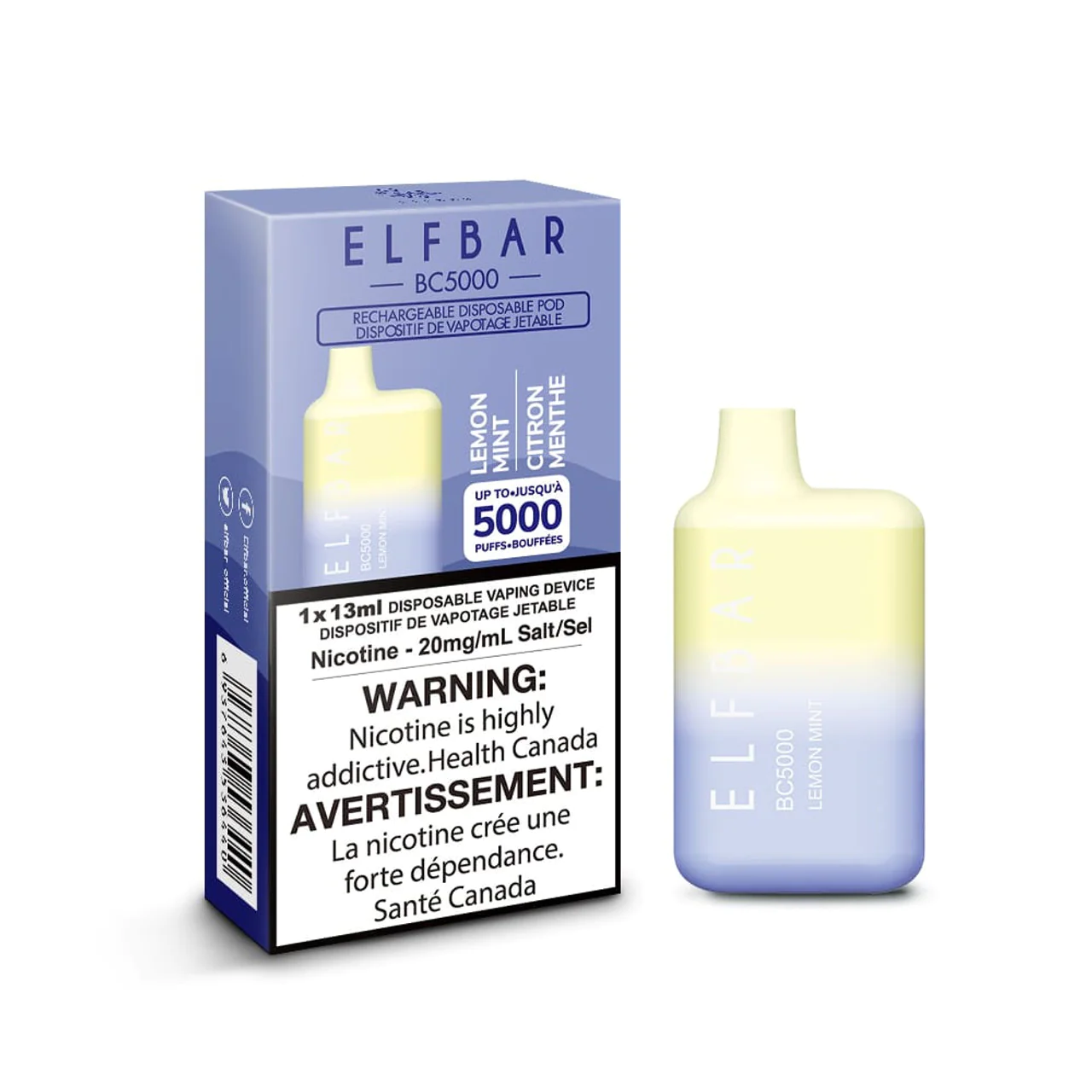 ELF BAR BC5000 Disposable Vape - Lemon Mint