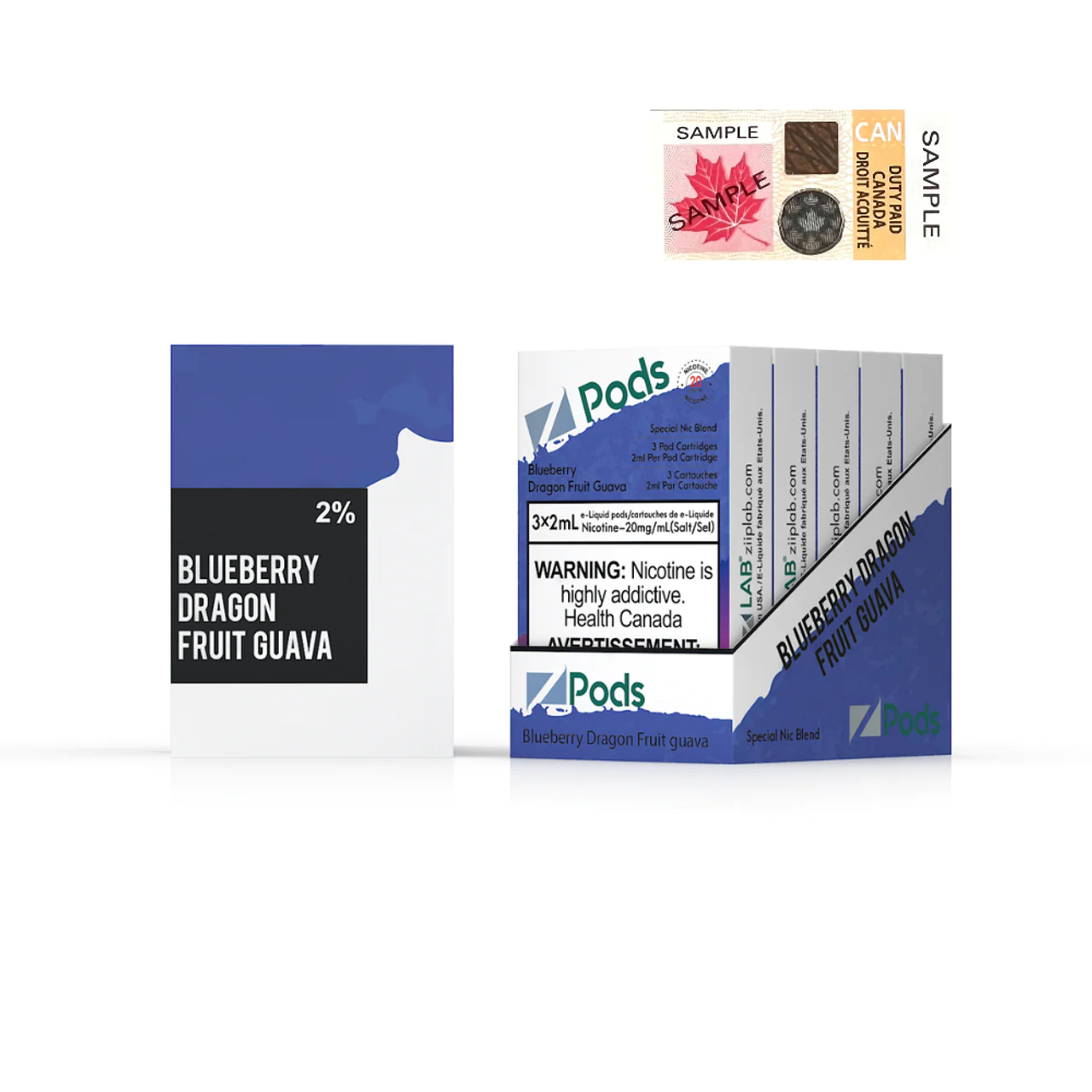 Zpods STLTH Compatible - Blueberry Dragon Fruit Guava