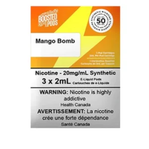 Boosted pods STLTH Compatible - Mango Bomb- 50MG HIT - Synthetic Nicotine