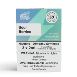 Boosted pods STLTH Compatible - Sour Berries- 50MG HIT - Synthetic Nicotine