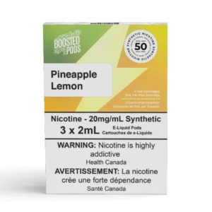 Boosted pods STLTH Compatible - Pineapple Lemon - 50MG HIT - Synthetic Nicotine