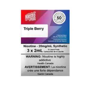 Boosted pods STLTH Compatible - Triple Berry - 50MG HIT - Synthetic Nicotine