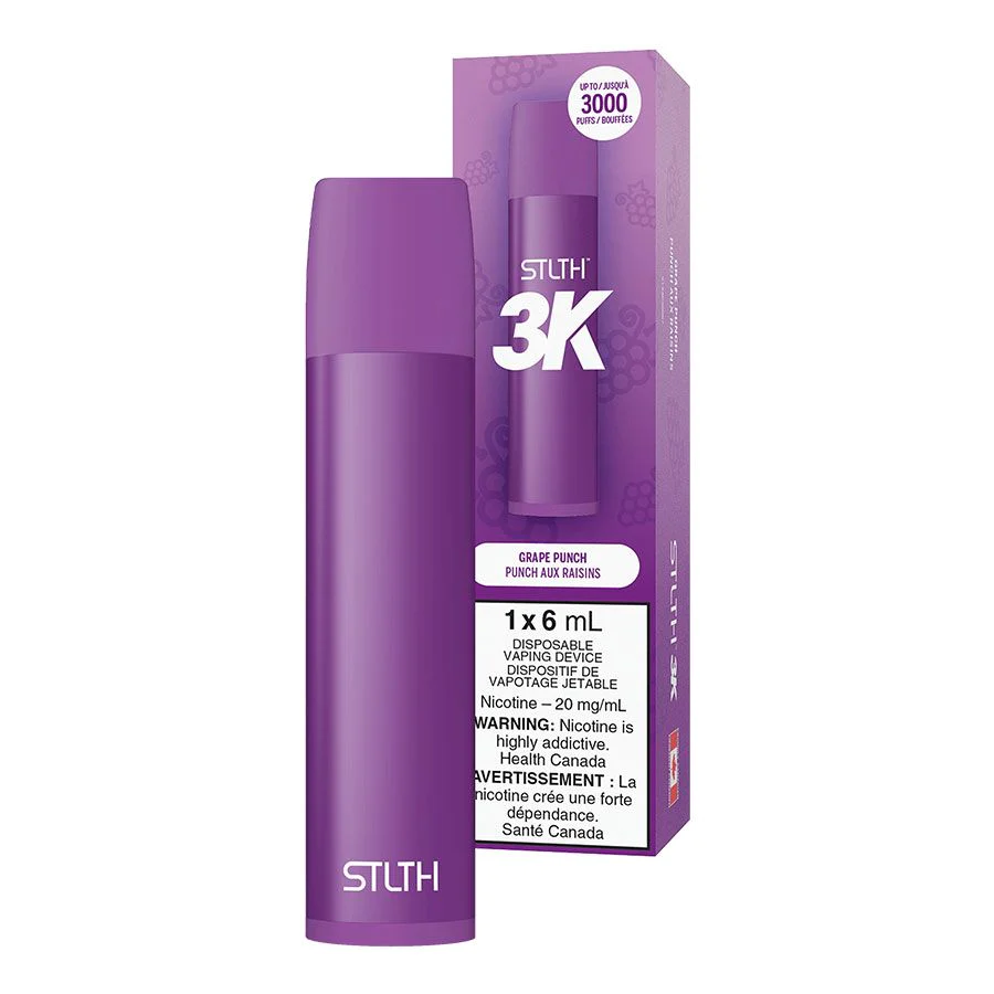 STLTH 3K Disposable Vape - Grape Punch - 3000 Puffs