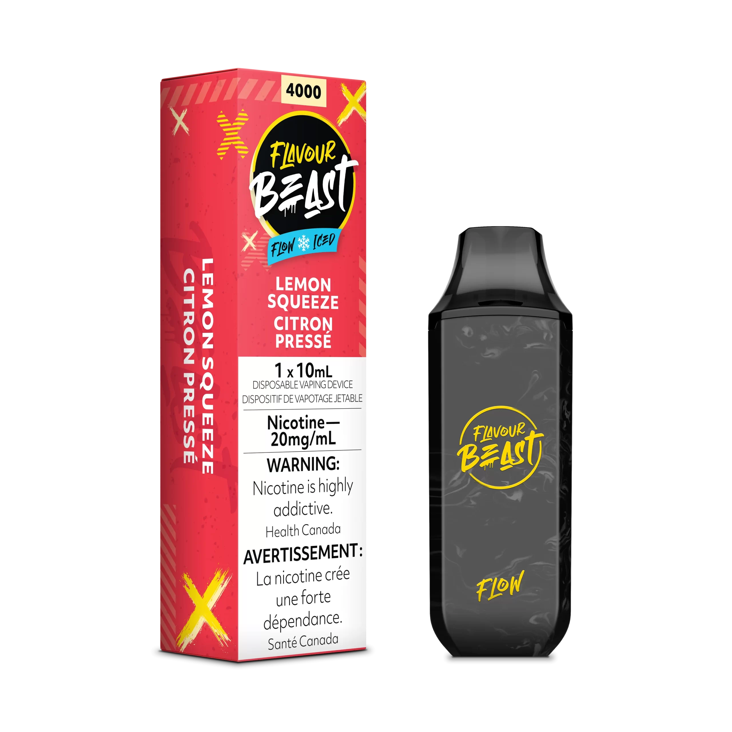 Flavour Beast Flow Rechargeable Disposable 4000 Puffs - Lemon Squeeze