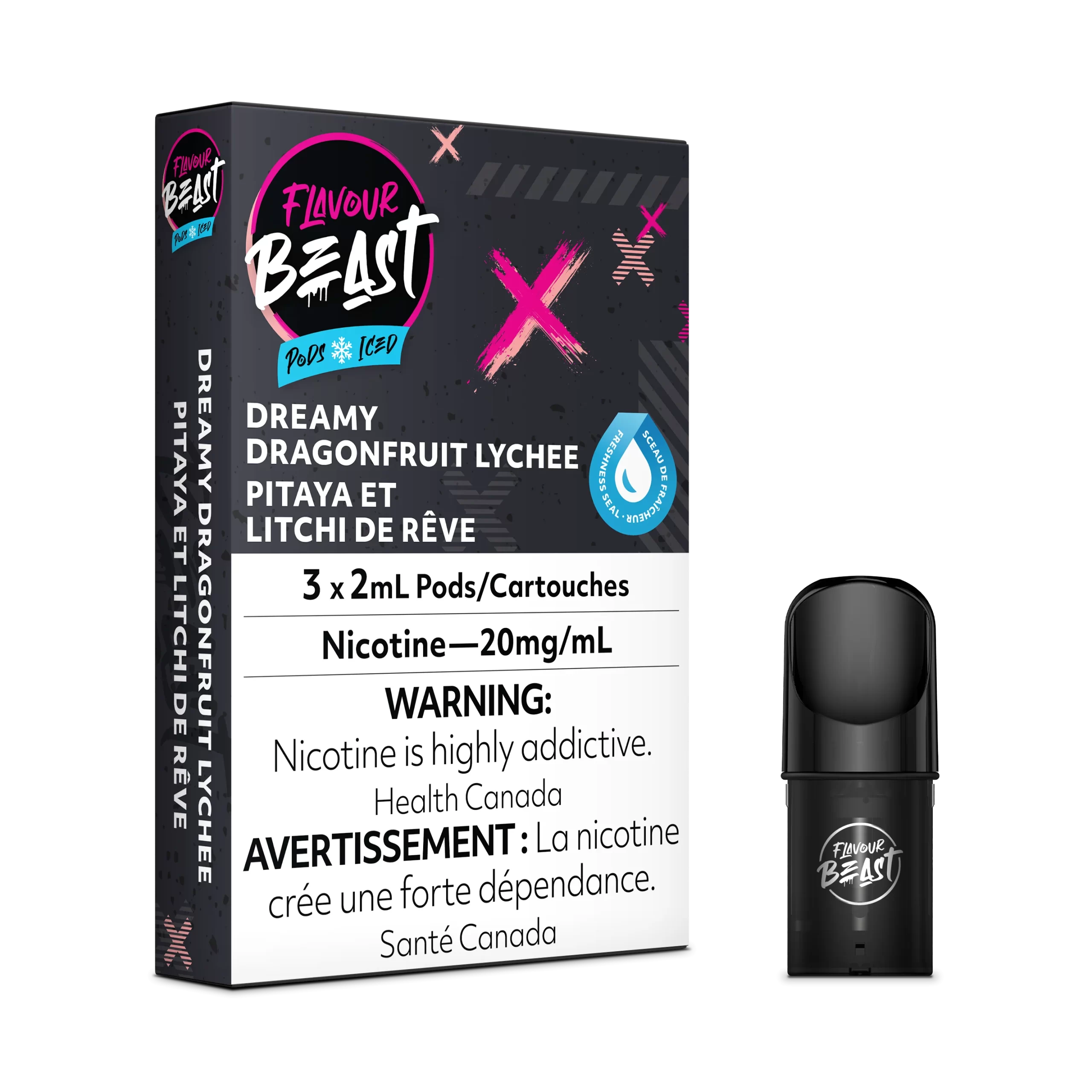 Flavour Beast Pods - STLTH Compatible - Dreamy Dragonfruit Lychee Iced