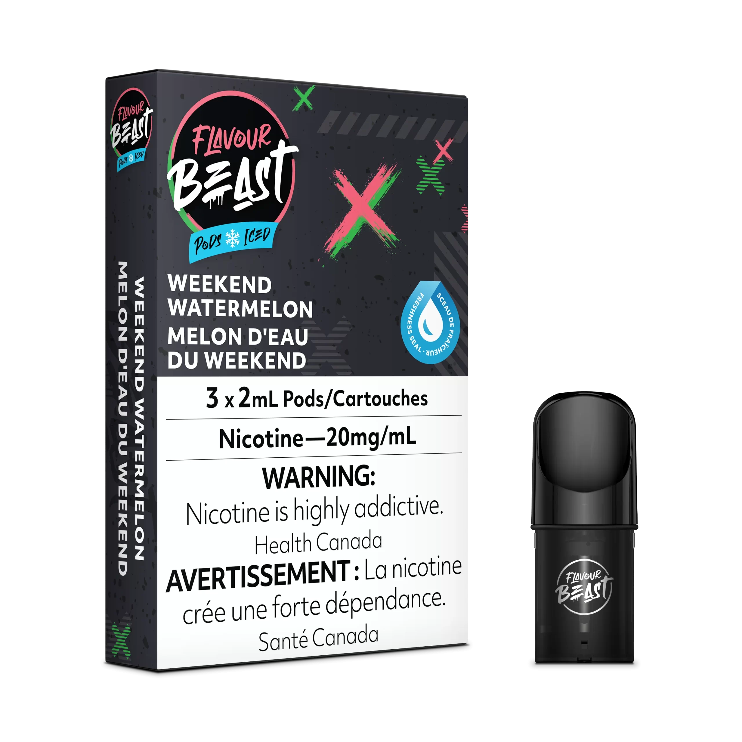 Flavour Beast Pods - STLTH Compatible - Weekend Watermelon Iced