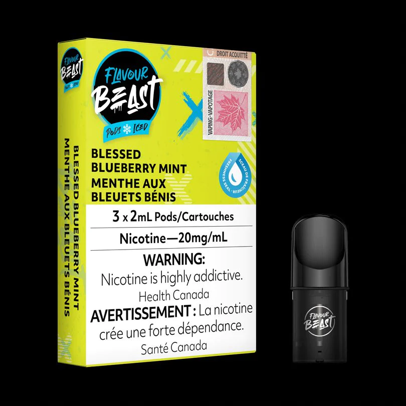 Flavour Beast Pods - STLTH Compatible - Blessed Blueberry Mint Iced