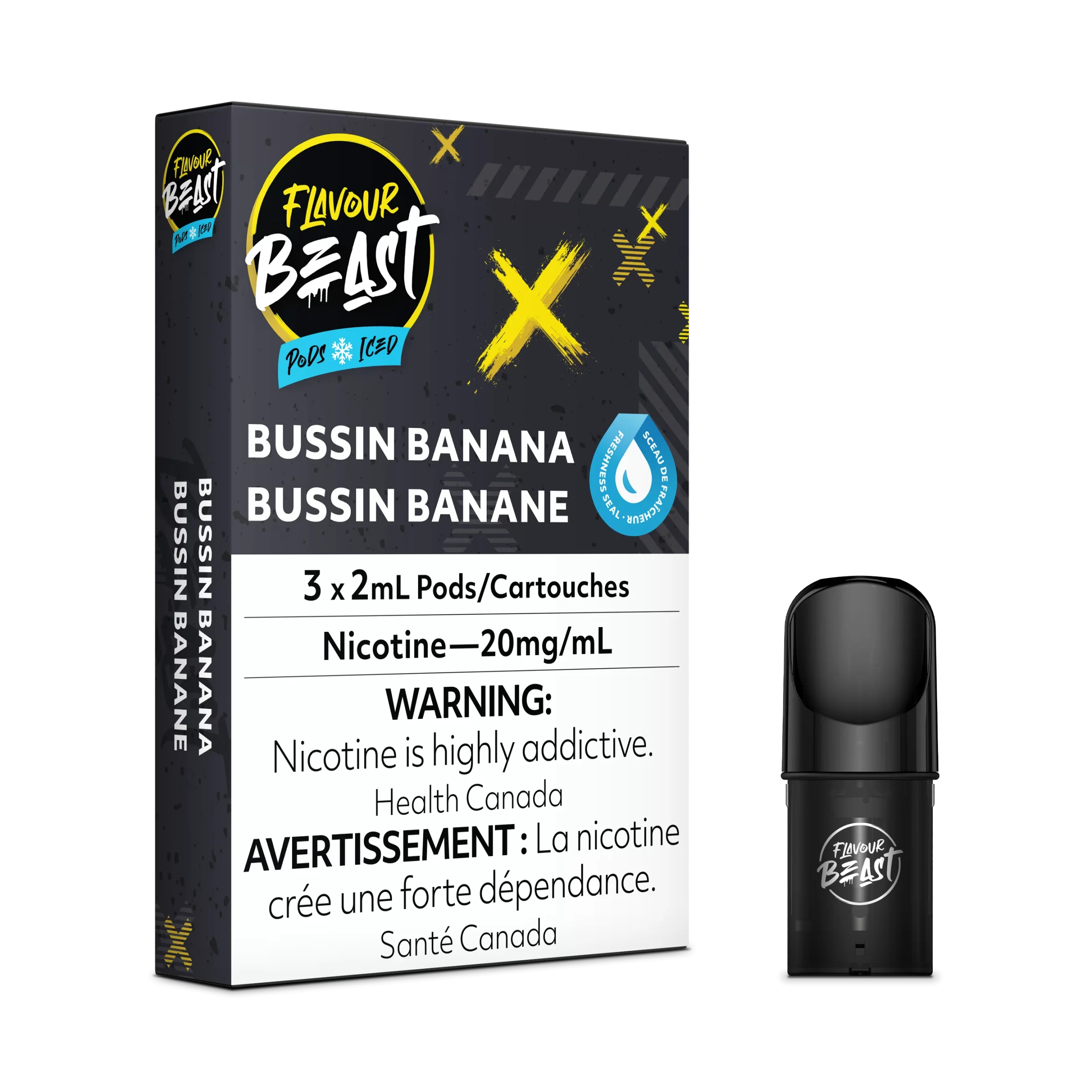 Flavour Beast Pods - STLTH Compatible - Bussin Banana Iced