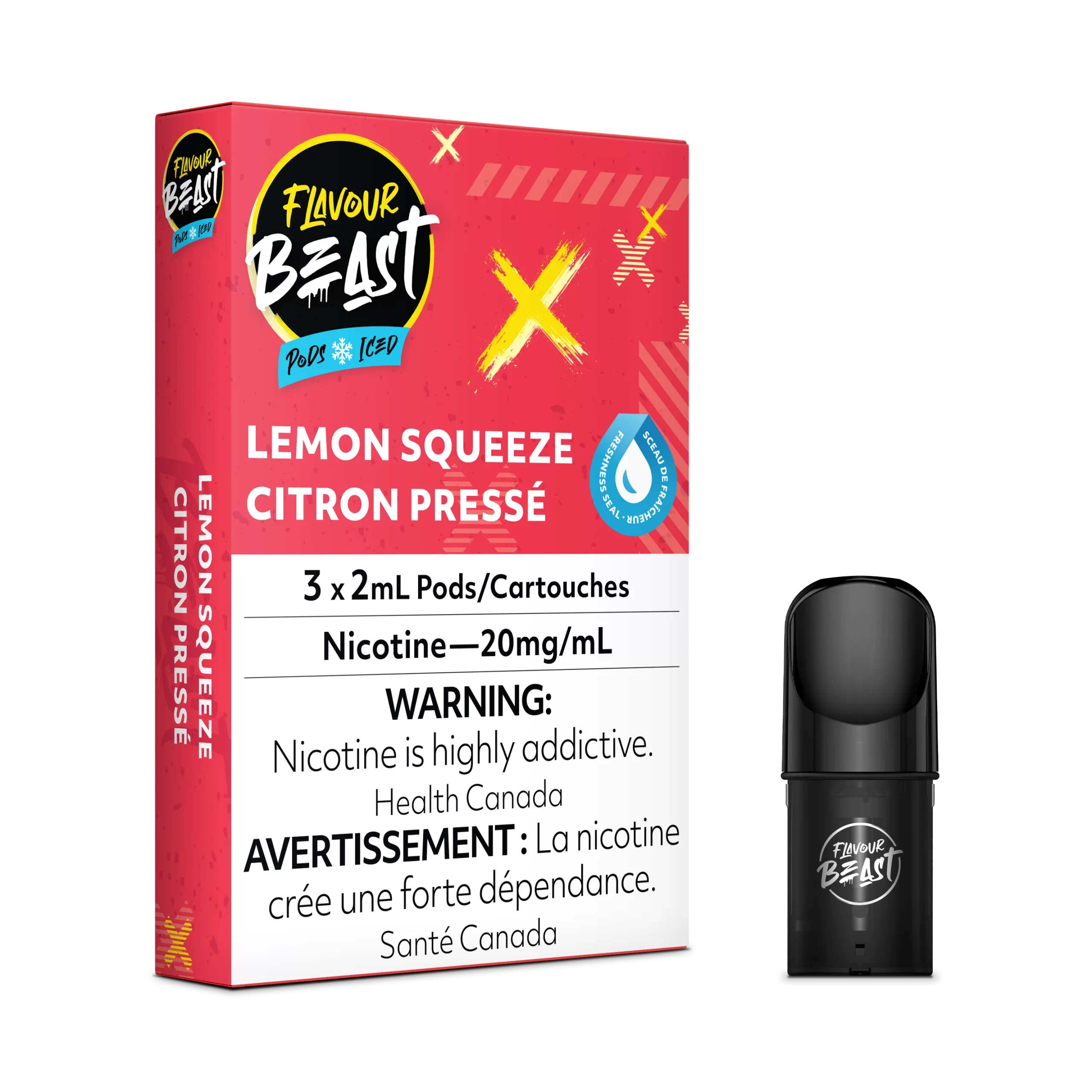 Flavour Beast Pods - STLTH Compatible - Lemon Squeeze Iced