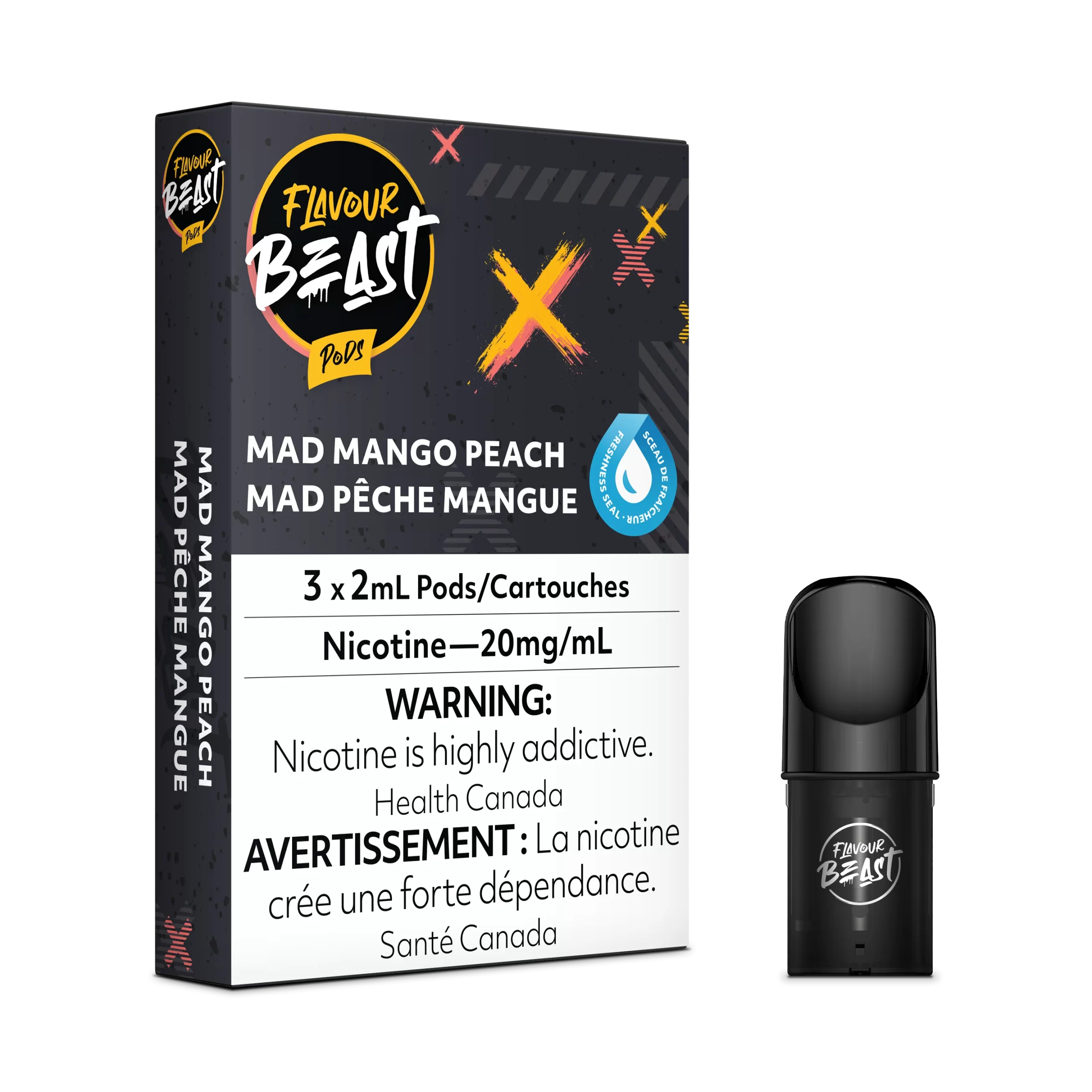 Flavour Beast Pods - STLTH Compatible - Mad Mango Peach