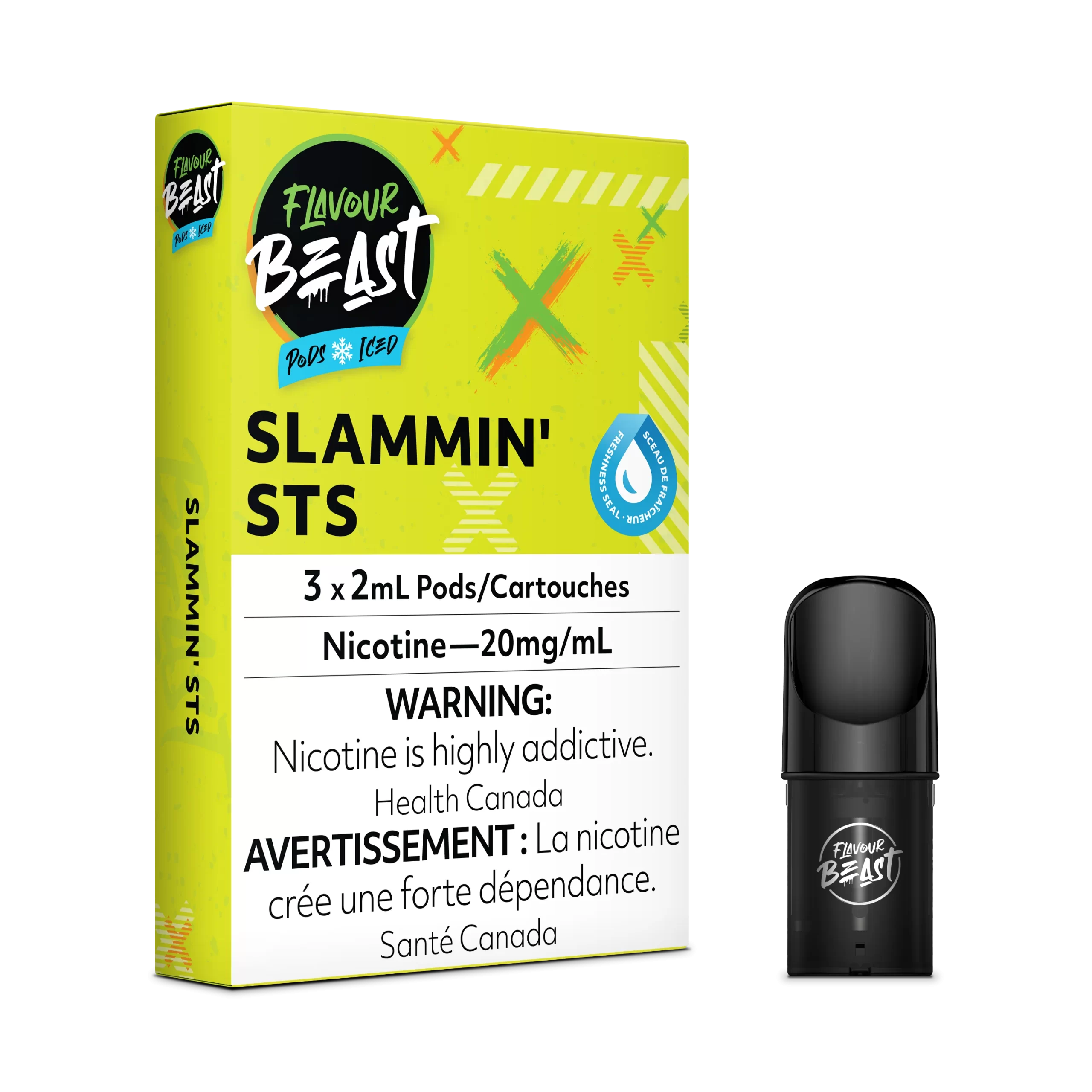 Flavour Beast Pods - STLTH Compatible - Slammin' STS (Sour Snap Iced)