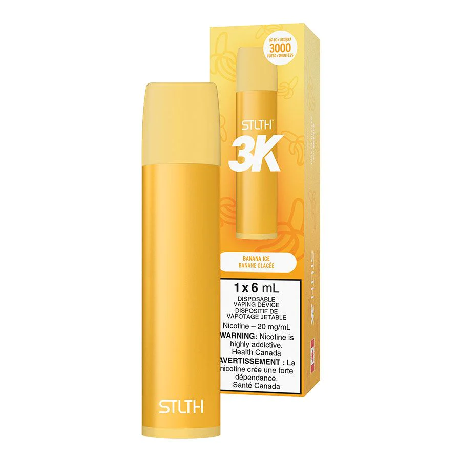 STLTH 3K Disposable Vape - Banana Ice - 3000 Puffs