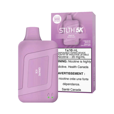 STLTH 5K Disposable Vape - Rechargeable - Grape Ice - 5000 Puffs