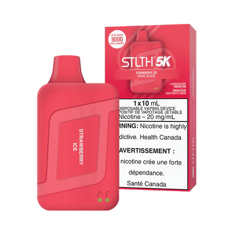 STLTH 5K Disposable Vape - Rechargeable - Strawberry Ice - 5000 Puffs