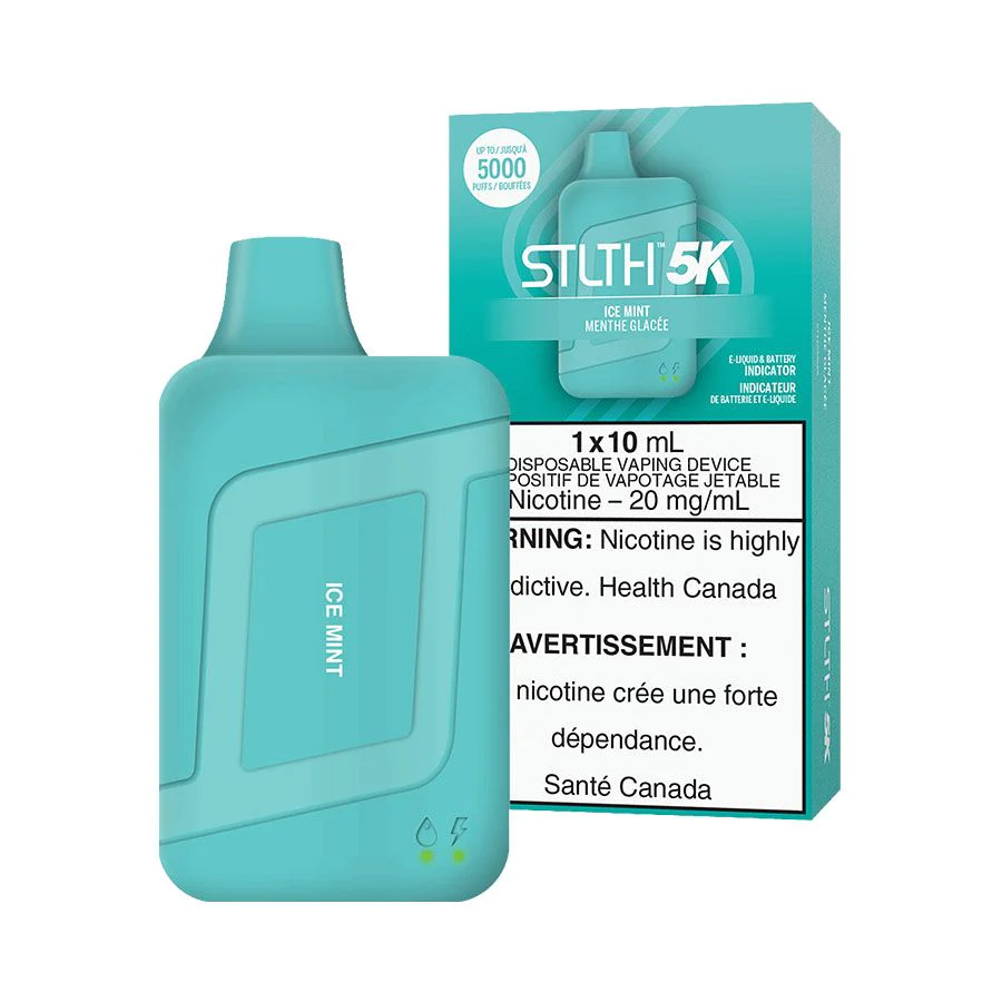 STLTH 5K Disposable Vape - Rechargeable - Ice Mint - 5000 Puffs