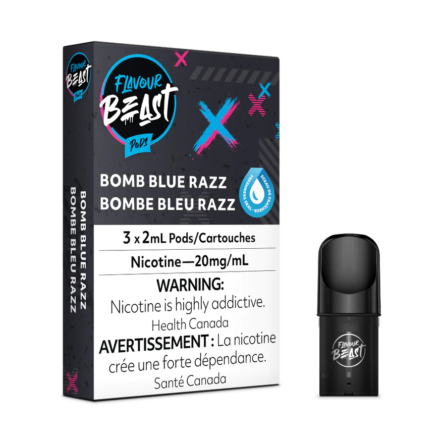 Flavour Beast Pods - STLTH Compatible - Bomb Blue Razz