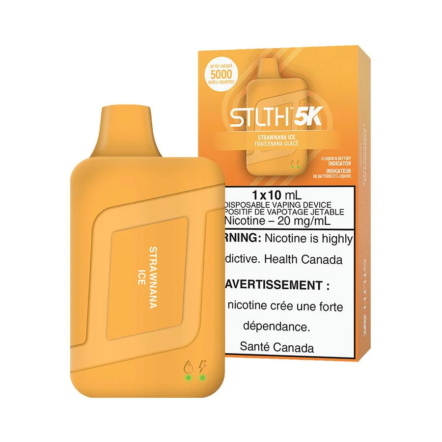 STLTH 5K Disposable Vape - Rechargeable - Strawnana Ice- 5000 Puffs