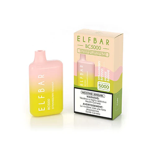 ELF BAR BC5000 Disposable Vape - Strawberry Banana