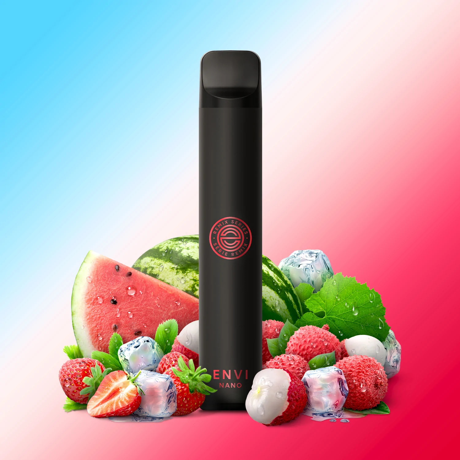 Envi Nano Lychee Watermelon- Strawberry Iced
