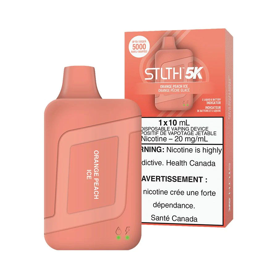 STLTH 5K Disposable Vape - Rechargeable - Orange Peach Ice - 5000 Puffs